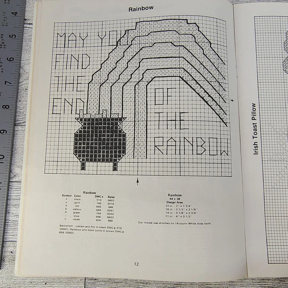 Kount on Kappie It's All Irish 1983 Vintage Cross-Stitch Pattern Book 26 Project